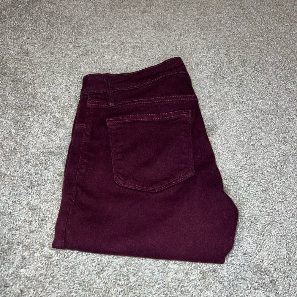 Maroon Skinny Jeans